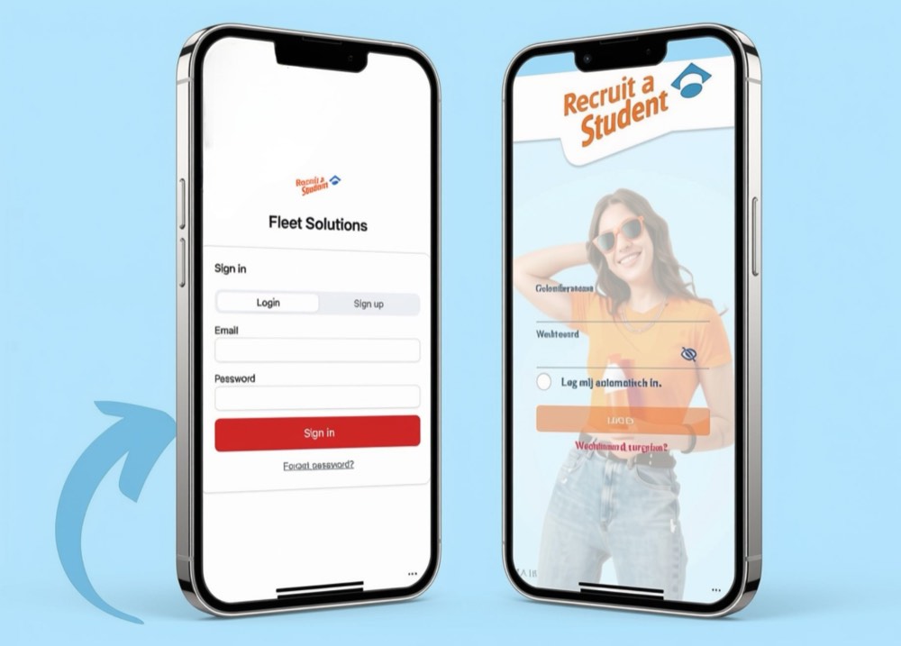 Fleet Solutions sur un t&eacute;l&eacute;phone