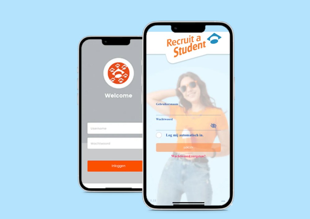 L’application Poolmanager sur deux téléphones