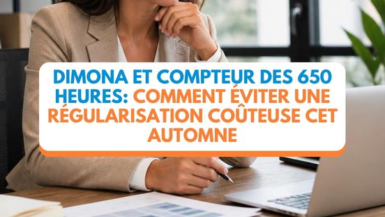 Dimona et compteur des 650 heures: comment éviter une régularisation coûteuse cet automne