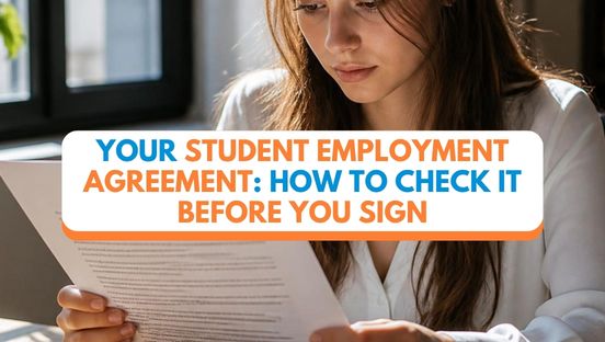 Your Student Employment Agreement: How to Check It Before You Sign